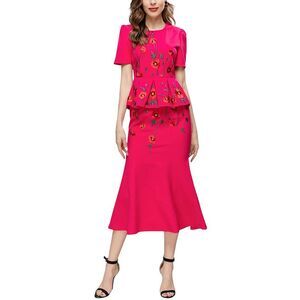 Adele Berto Womens  Midi Dress